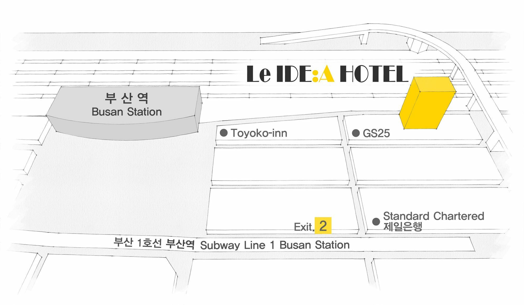 Le Idea Hotel Busan Station Εξωτερικό φωτογραφία